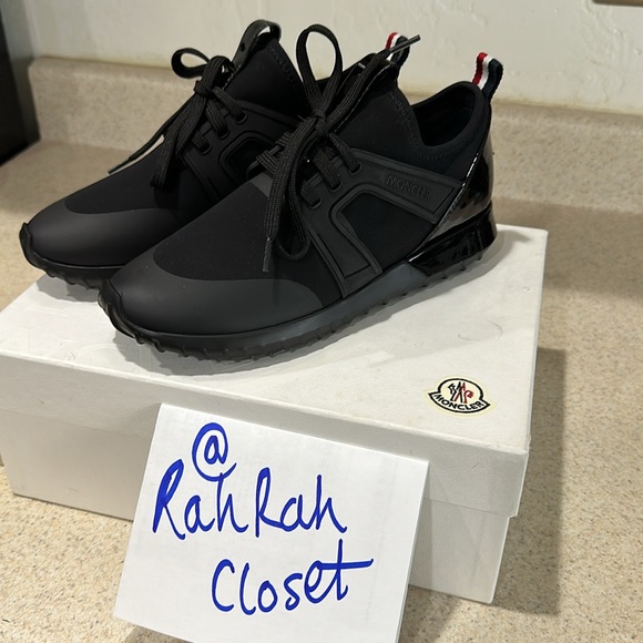 Moncler Women's Emilia Low Top Sneakers size 37 1/2 NWT - Picture 3 of 9